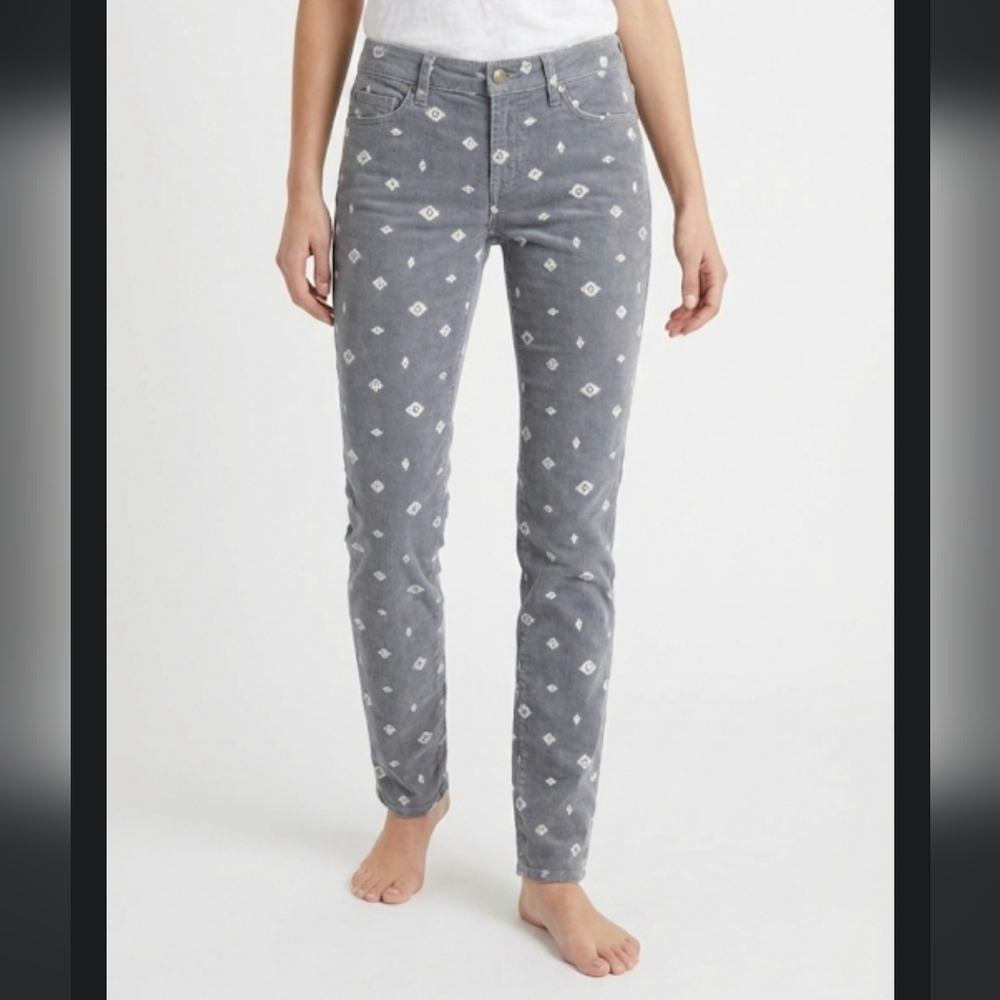 Abercrombie & Fitch Wmn's 27 Tribal Patterned Flannel Jeans Grey